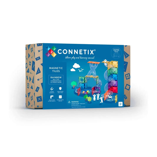 CONNETIX Magnetbausteine Kugelbahn Rainbow Ball Run Expansion Pack - 66 Teile - Nook' d' Mel - Kinder Concept Store