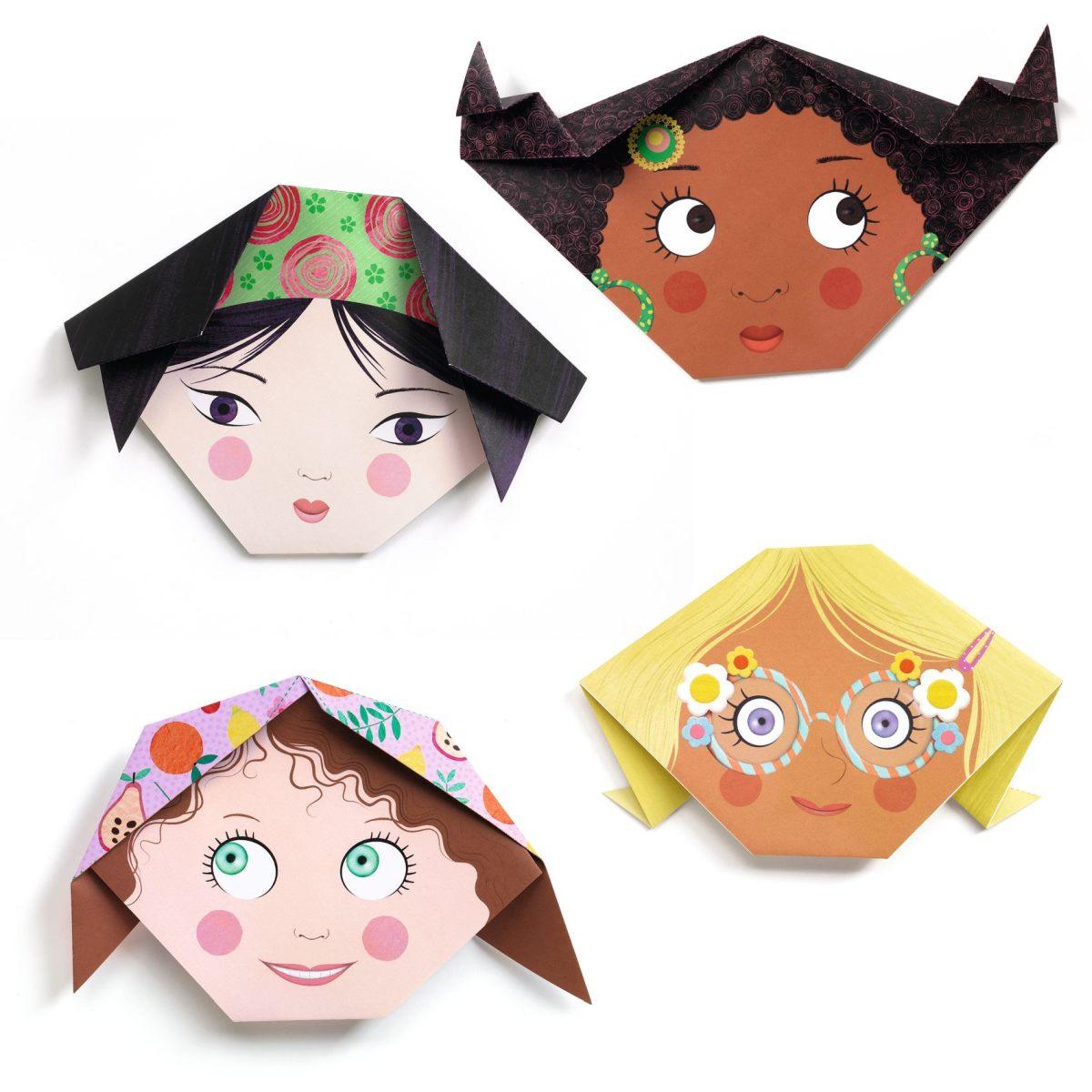 Origami Lustige Gesichter - Nook' d' Mel - Kinder Concept Store