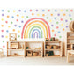 Wandtattoo Kinderzimmer - Regenbogen mit Punkte Classic